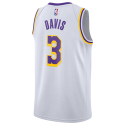 Men's - Nike Lakers 2020/21 Swingman Jersey - White/White