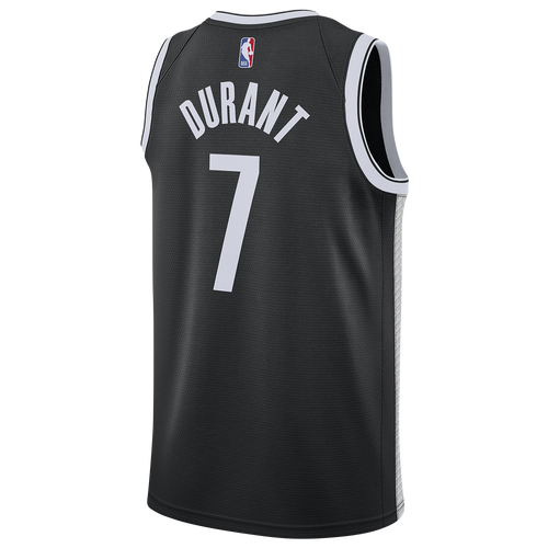 

Nike Mens Kevin Durant Nike Nets Swingman Jersey - Mens Black/White Size M