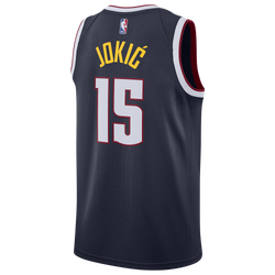 Men's - Nike Nuggets Icon Edition 2020 Swingman Jerseys - Navy/Yellow