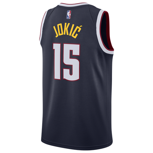 

Nike Mens Nikola Jokic Nike Nuggets Icon Edition 2020 Swingman Jerseys - Mens Navy/Yellow Size S