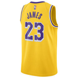 Men's - Nike Lakers Swingman Jersey - Amarillo/Field Purple