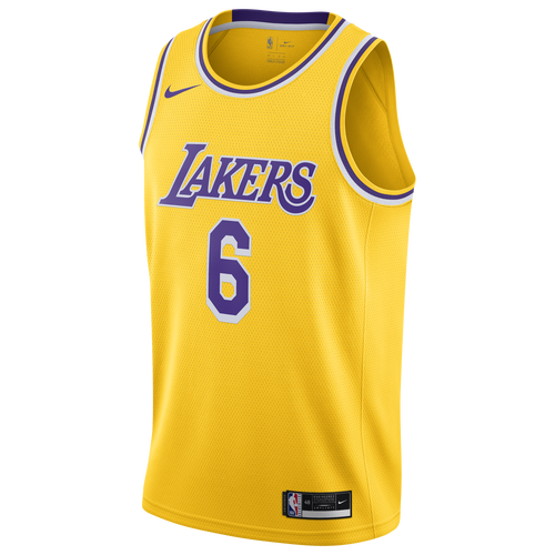 

Nike Mens Lebron James Nike Lakers Swingman Jersey - Mens Amarillo/White Size L