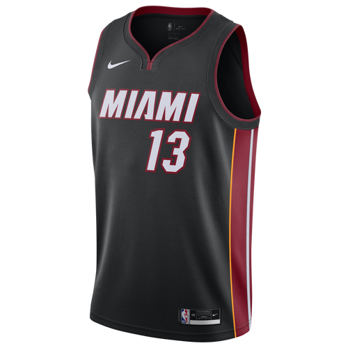 

Nike Mens Nike Heat Icon Edition 2020 Swingman Jersey - Mens Black/Tough Red Size S