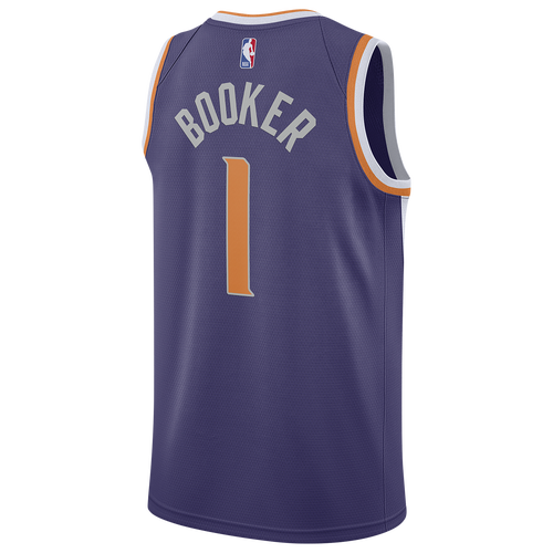 

Nike Mens Devin Booker Nike Suns Icon Edition 2020 Swingman Jersey - Mens New Orchid/White Size L