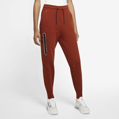 

Nike Womens Nike NSW Tech Fleece Pants - Womens Orange/Black Size XL