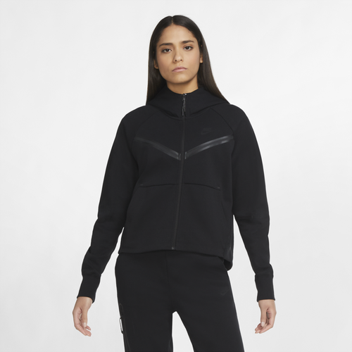 

Nike Womens Nike NSW Tech Fleece WR Full-Zip Hoodie - Womens Black/Black Size L