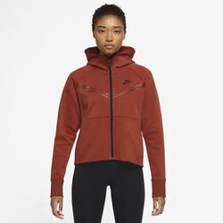 Women's - Nike NSW Tech Fleece WR Full-Zip Hoodie - Orange/White