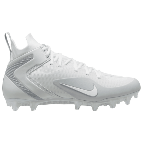 

Nike Mens Nike Alpha huarache 8 Elite Lax - Mens Lacrosse Shoes White/White/Pure Platinum Size 10.0