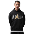 Jordan Brooklyn Graphic Oversized Pullover BB Hoodie - Jordan Black/White Metallic Gold