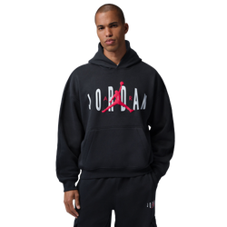 Men's - Jordan Brooklyn GFX Oversized Pullover Hoodie - Black