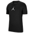 Jordan Jumpman Dri-Fit Short Sleeve Football T-Shirt - Men's Black/White