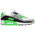 Nike Air Max 90 - Men's White/Particle Grey/Black/Green Strike