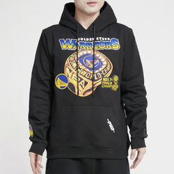 Men's - Pro Standard Warriors Champ Ring Pullover - Black/Black