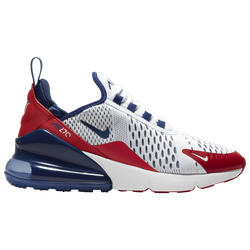 Boys' Grade School - Nike Air Max 270 - White/Deep Royal/University Red