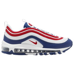 Boys' Grade School - Nike Air Max 97 - White/University Red/Rouge