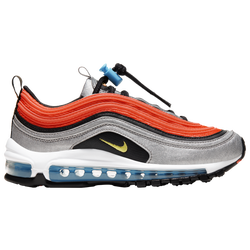 Girls' Grade School - Nike Air Max 97 - Metallic Silver/Speed Yellow/Black