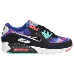 Men's - Nike Air Max 90 - Black/Metallic Silver/Racer Blue