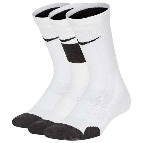 

Nike Boys Nike 3 Pack Elite Crew Socks - Boys' Grade School White/Black Size M