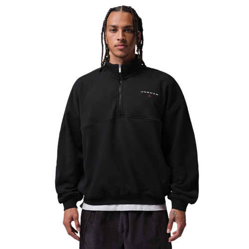MENS - Jordan Flight Fleece Qtr Zip LB - Black