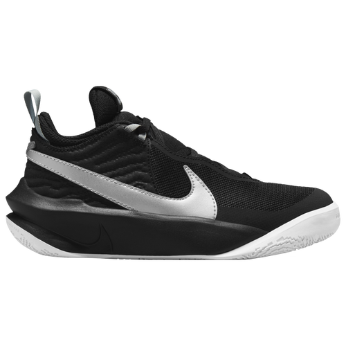 

Nike Boys Nike Hustle D 10 - Boys' Grade School Basketball Shoes Black/Metallic Silver/Volt Size 07.0