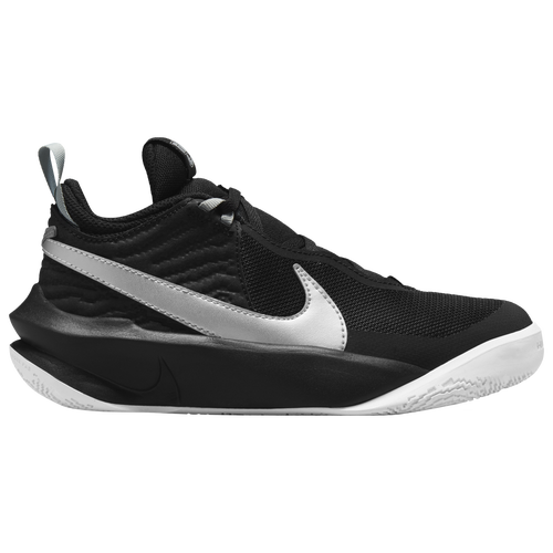 Shop Nike Boys  Hustle D 10 In Black/metallic Silver/volt