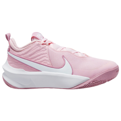 Girls' Grade School - Nike Team Hustle D 10 - White/Pink Foam/Medium Soft Pink