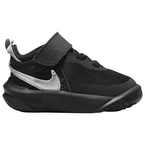 Shop Nike Boys  Team Hustle D 10 In Black/silver/volt