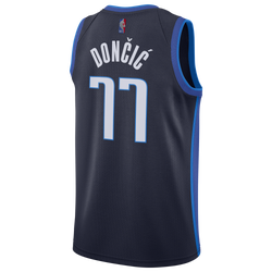 Men's - Nike Mavericks Earned Swingman Jersey - College Navy/Game Royal/Photo Blue