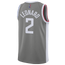 Nike Clippers Earned Swingman Jersey - Men's Dark Steel Grey/White