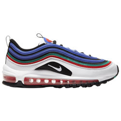 Boys' Grade School - Nike Air Max 97 - White/Multi/Hyper Blue