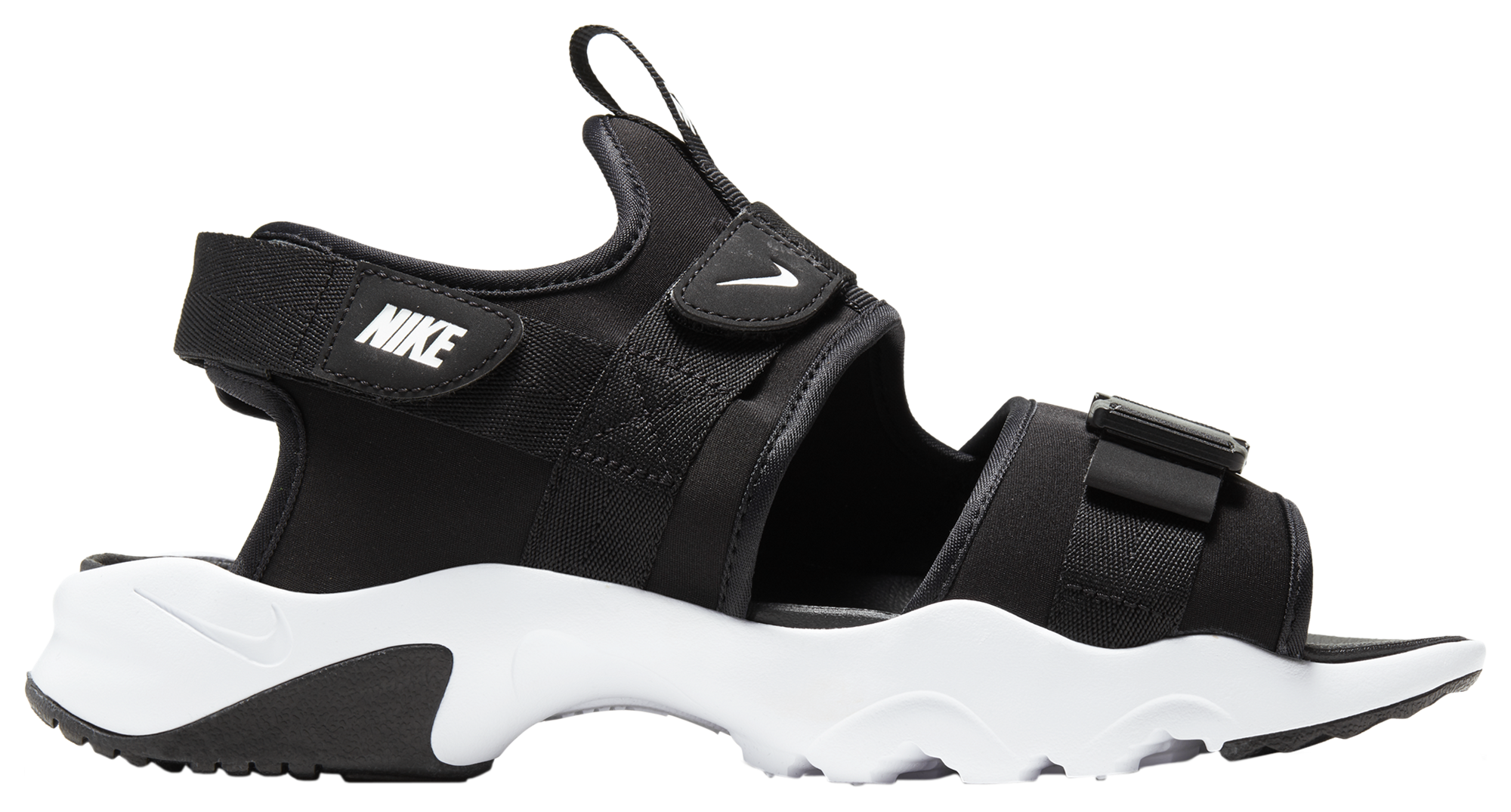 nike black sandals with strap