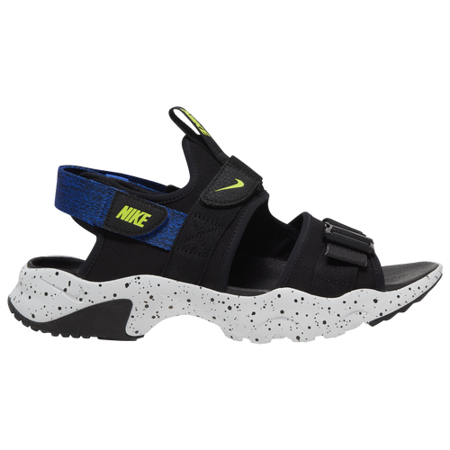 Nike Canyon Sandal - Men's Outdoor Sandals - Black / Volt / Race Blue - CW9704-009