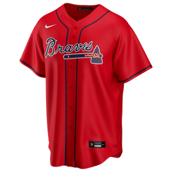 Men's - Nike Braves Replica Team Jersey - Red/Red