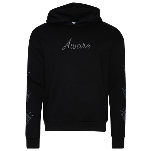 

Aware Brand Mens Aware Brand 3 Eye Hoodie - Mens Black/Gray Size M