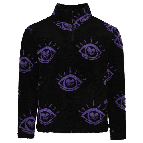 

Aware Brand Mens Aware Brand 3 Eye Fleece Pullover - Mens Black/Purple Size XL