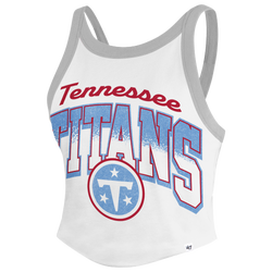 Women's - 47 Brand Titans Shimmer Shadow Sporty Tank Top - White