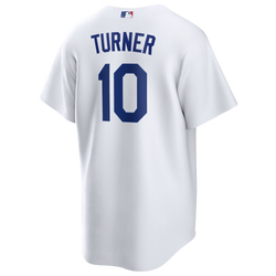 Men's - Nike Dodgers Replica Player Jersey - White/White