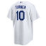 Nike Dodgers Replica Player Jersey - Men's White/White