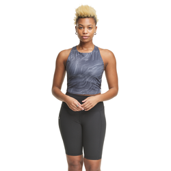 Women's - Champion Marble High Neck Tank - Grey/Grey