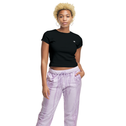 Women's - Champion Rib T-Shirt - Black/White