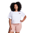 Champion Cropped Plus Size Tee - Women's White/Pink