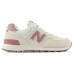 Women's - New Balance 574 - Tan/Pink