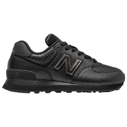 Womens - New Balance 574 Classic - Black/Black Metallic