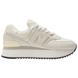 Women's - New Balance 574 - White/White