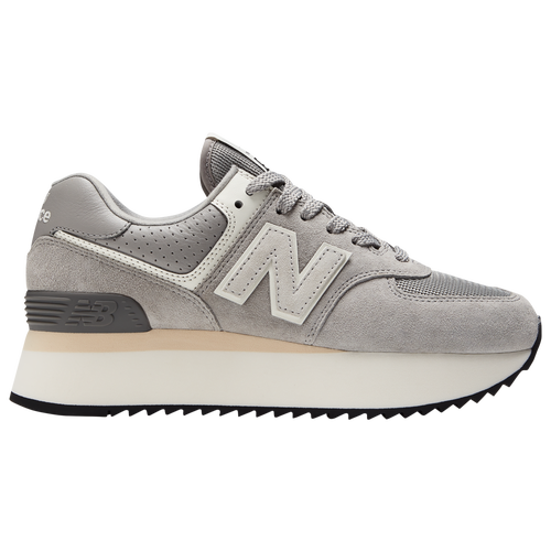 

New Balance Womens New Balance 574 Stacked - Womens Running Shoes Grey/Grey Size 09.0