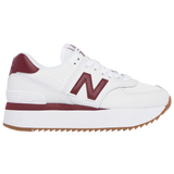 White/Burgundy