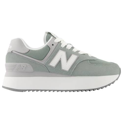 

New Balance Womens New Balance 574 Stacked - Womens Running Shoes Green/Grey/White Size 07.0