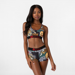 Women's - Ethika Graphic Sports Bra - Black/Multi