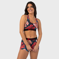 Women's - Ethika Graphic Sports Bra - Red/Red