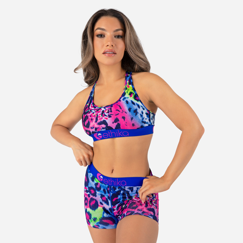 Ethika Womens Graphic Sports Bra In Multi